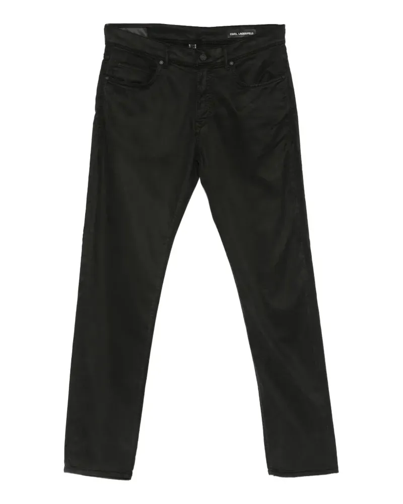 Karl Lagerfeld Halbhohe Jeans - Schwarz Schwarz