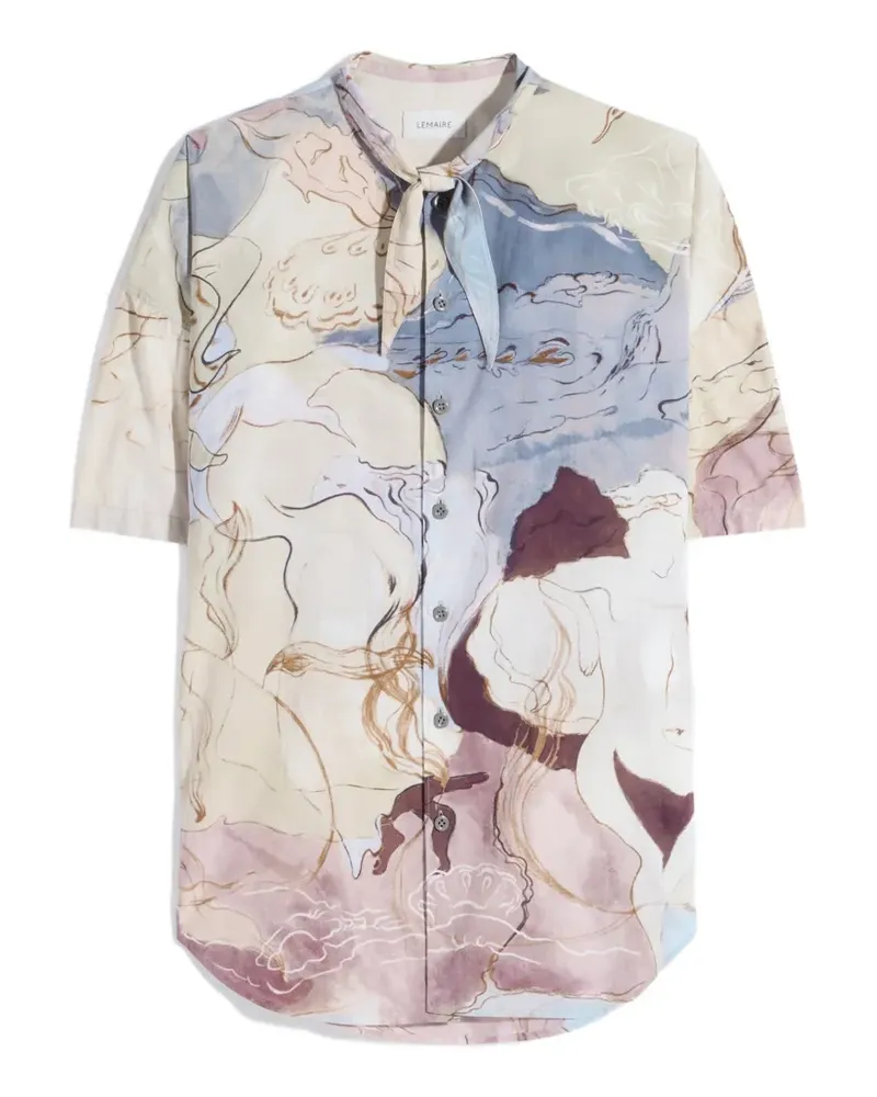 Christophe Lemaire Hemd mit Schal-Print - Nude Nude
