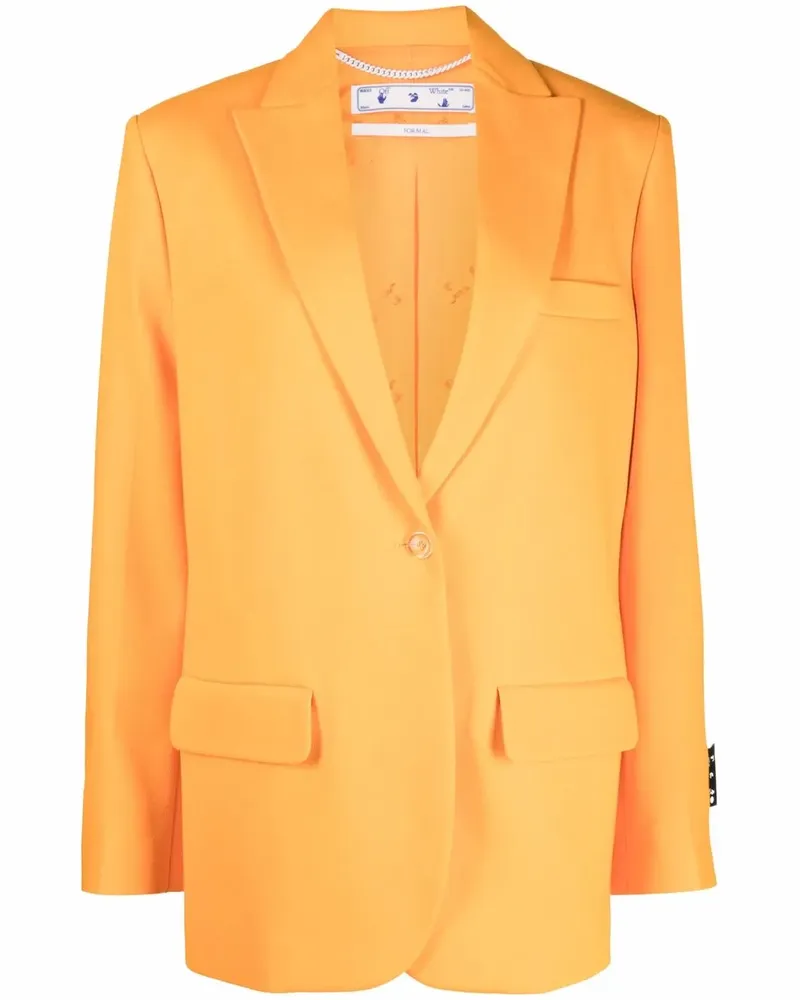 OFF-WHITE Einreihiger Blazer - Orange Orange