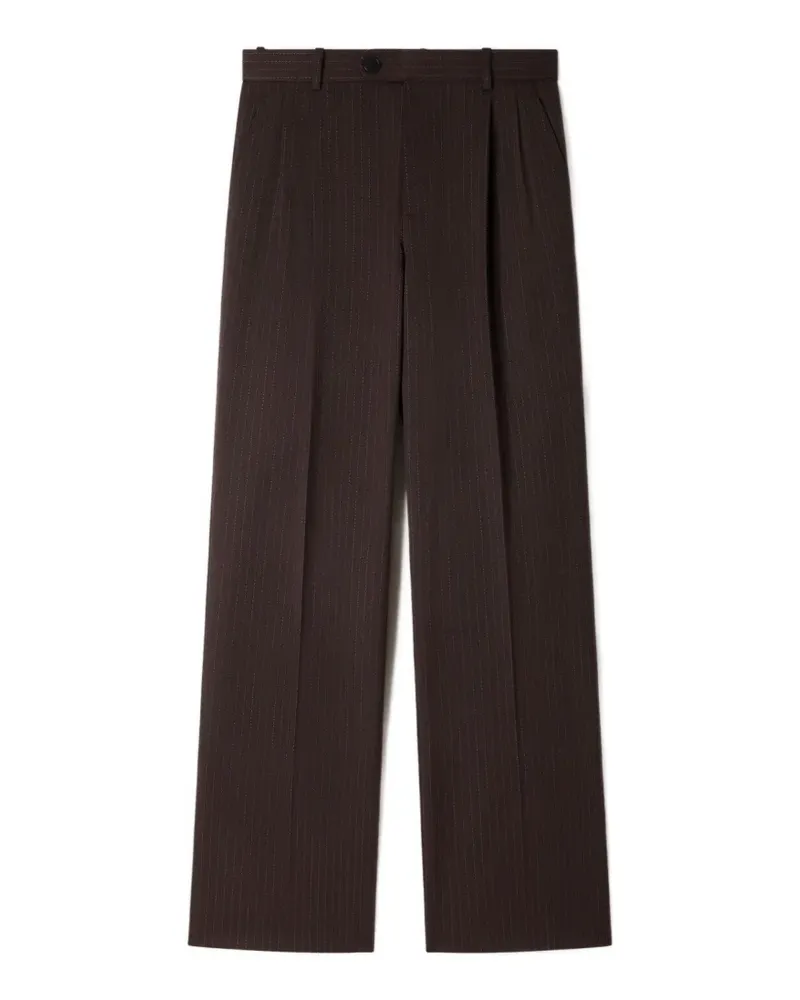 Sandro Gerade Hose mit Nadelstreifen - Braun Braun