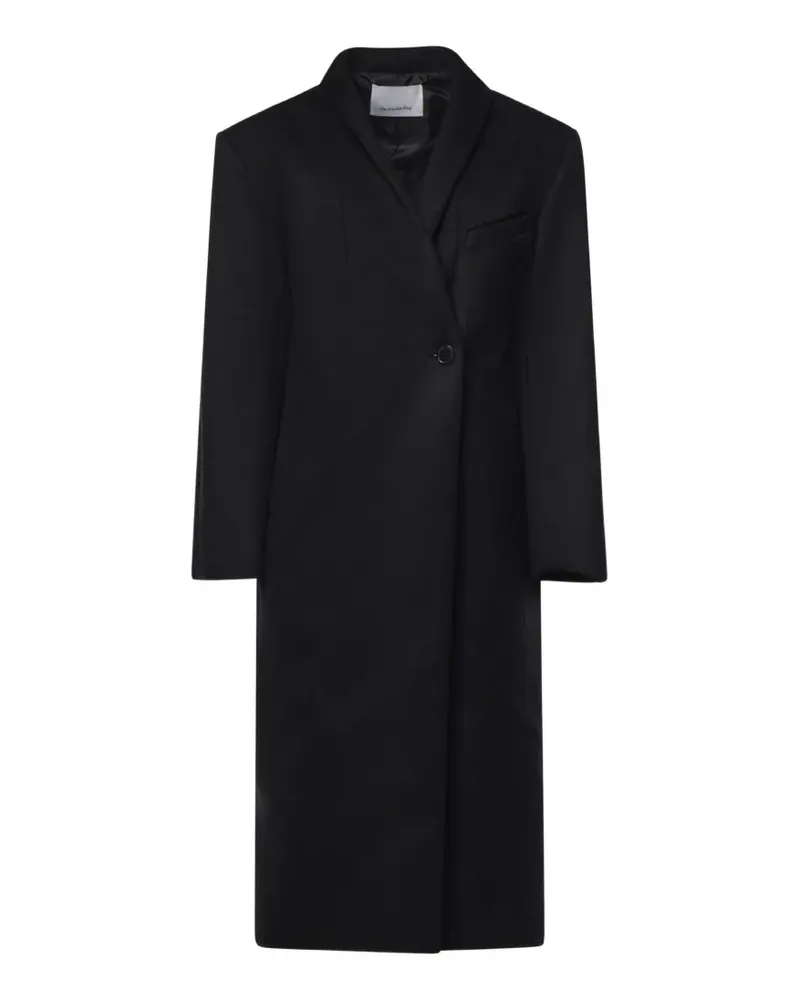 FRANKIE Shop Brea collarless coat - black - Schwarz Schwarz