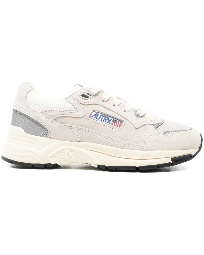 AUTRY Hyperway laced suede sneakers - Nude Nude