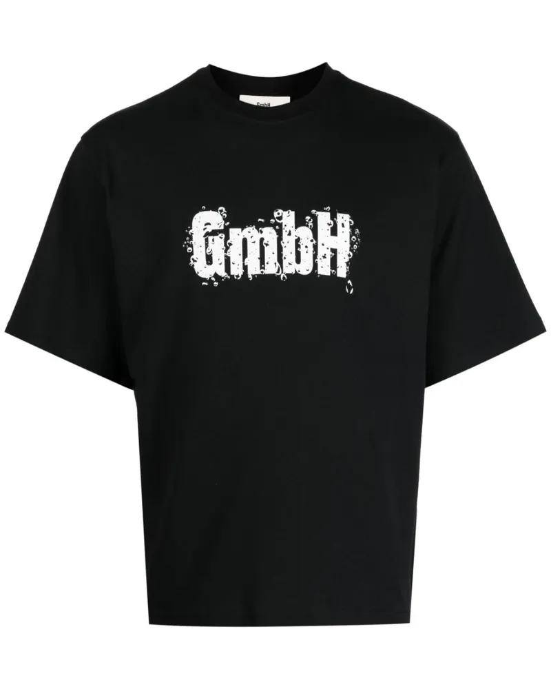 GmbH T-Shirt mit Logo-Print - Schwarz Schwarz