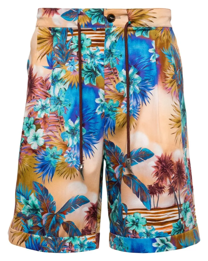 Roberto Cavalli Badeshorts mit Hawaii-Print - Mehrfarbig Mehrfarbig