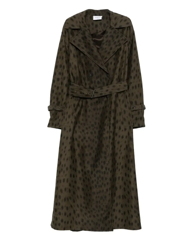 Akris Mantel mit Animal-Print - Braun Braun