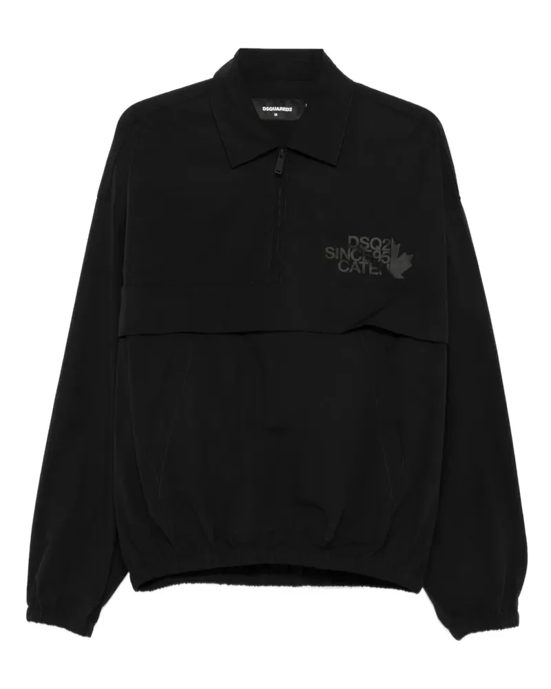 Dsquared2 Sweatshirt mit Reißverschluss - Schwarz Schwarz