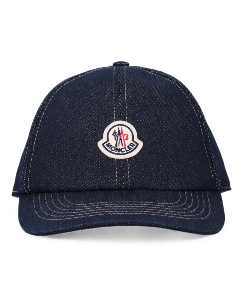 Moncler Baseballkappe mit Logo-Patch - Blau Blau