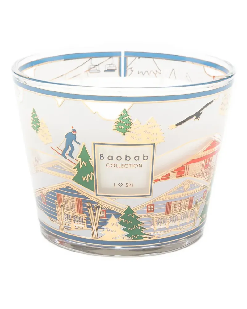 Baobab Collection Ski 2026 Kerze 500g - Weiß Weiß