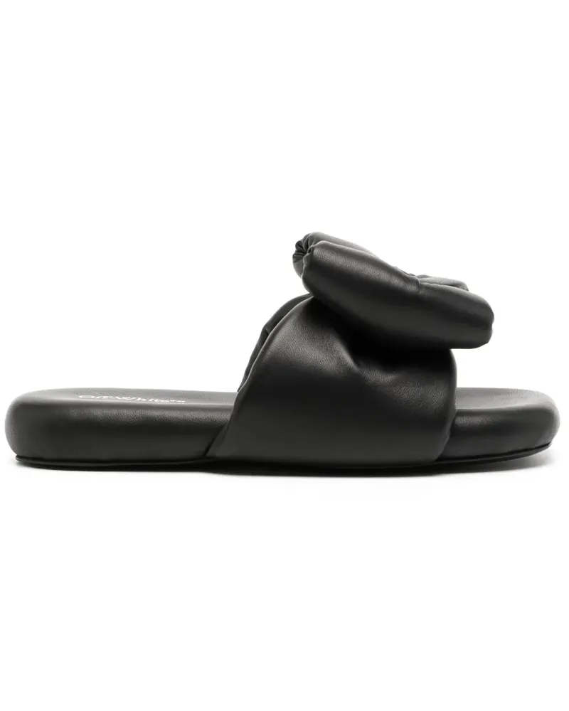 OFF-WHITE Slipper mit Schleife - Schwarz Schwarz