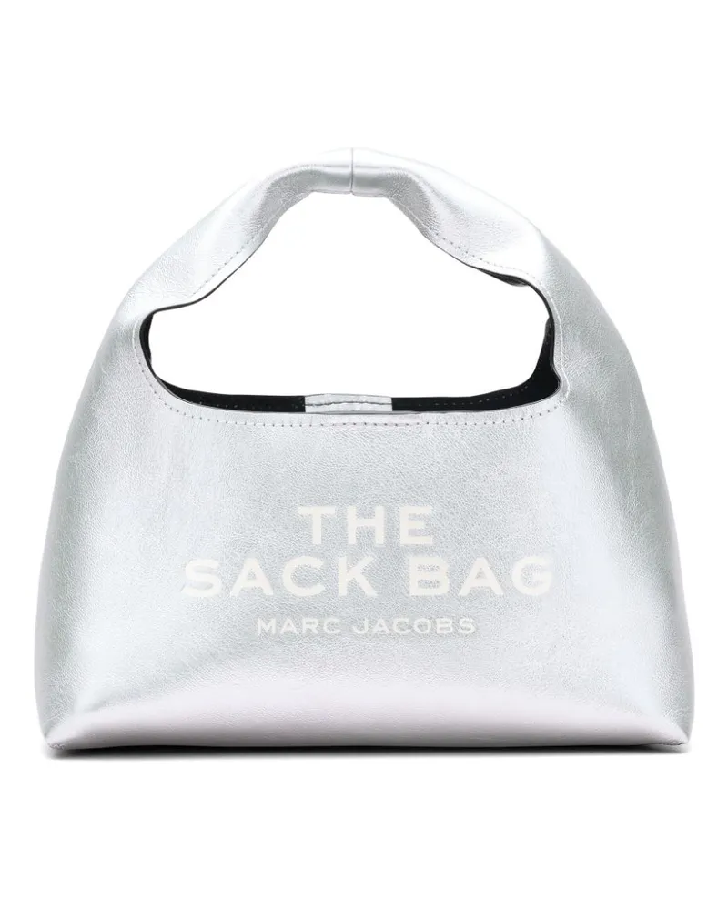 Marc Jacobs The Mini Metallic Sack Tasche - Silber Silber