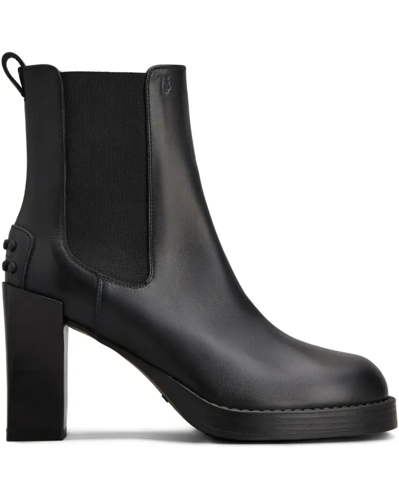 TOD'S Chelsea-Boots aus Leder 80mm - Schwarz Schwarz