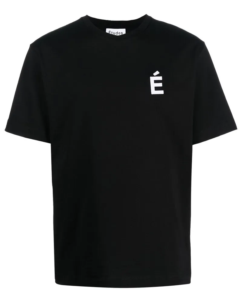 Études Studio T-Shirt aus Bio-Baumwolle Schwarz