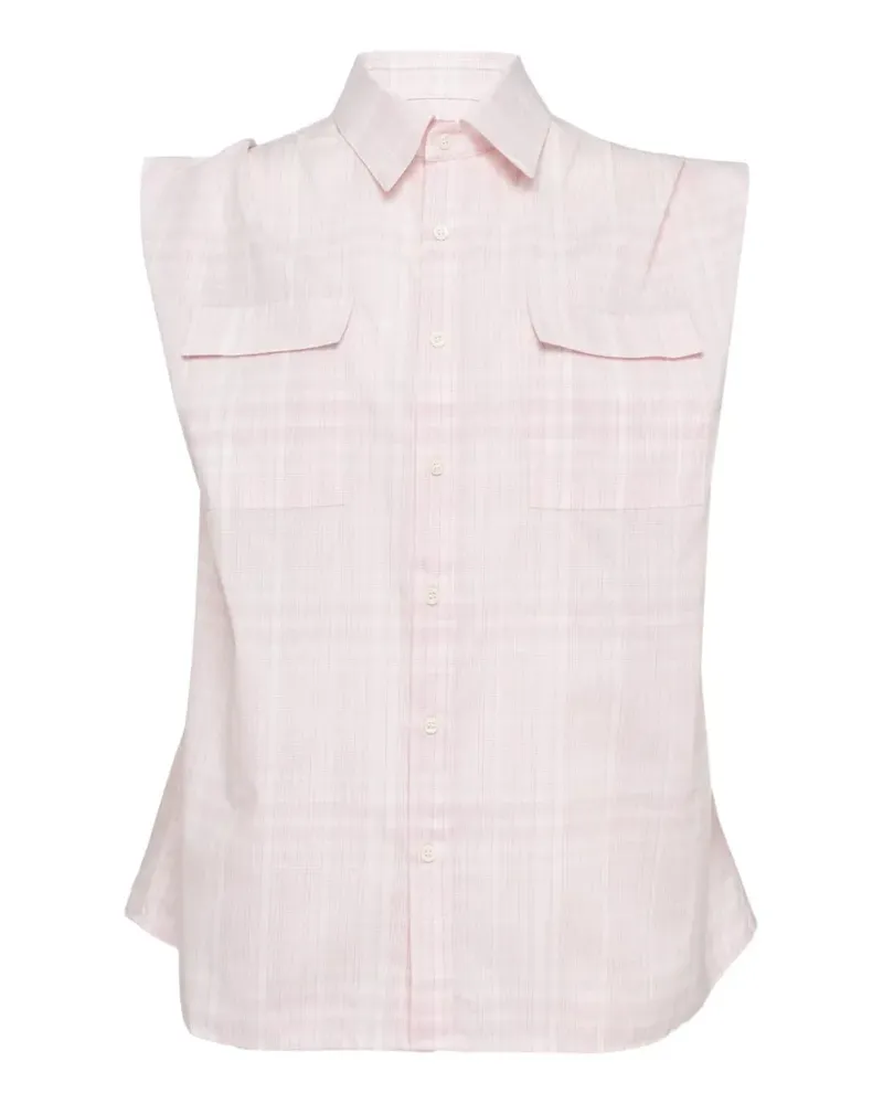 BONBOM tucked sleeveless shirt - Rosa Rosa