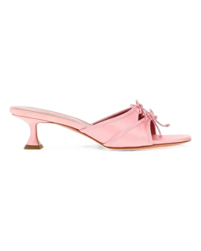Amina Muaddi Eleonora Sandalen mit Schleife - Rosa Rosa