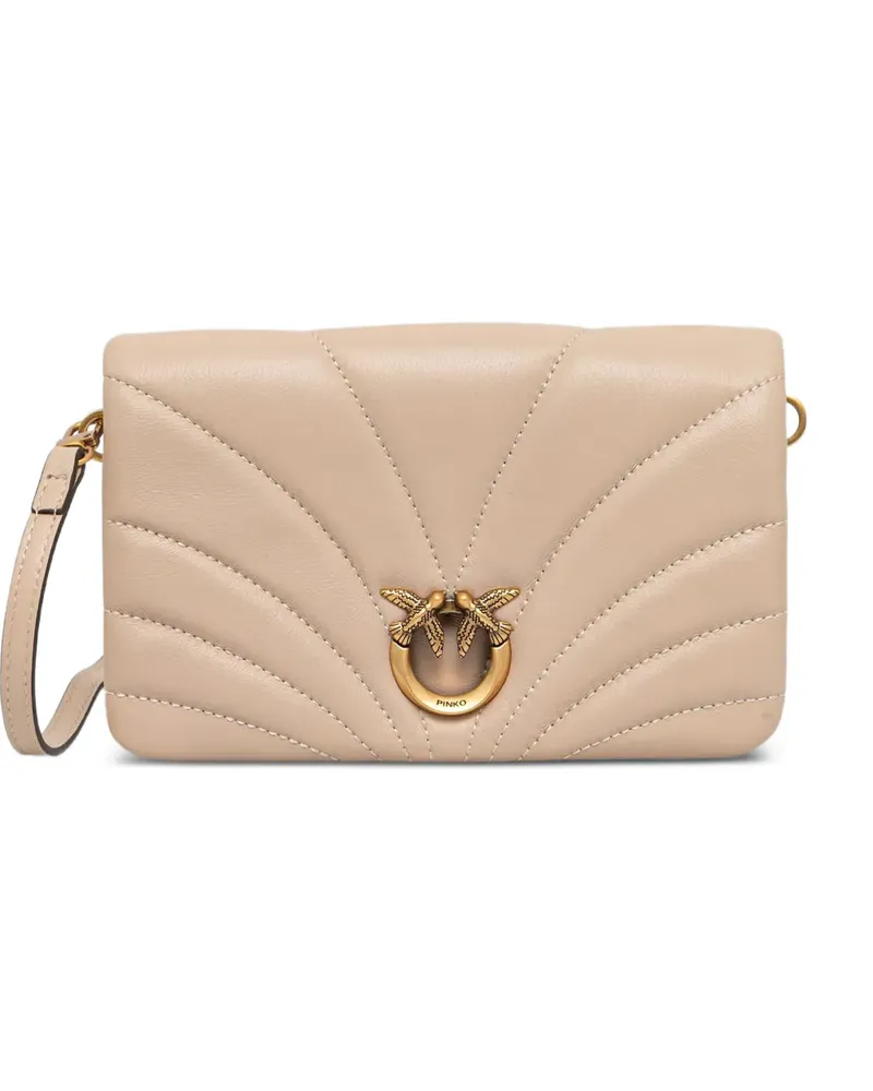 Pinko Kleine Love Click Schultertasche - Nude Nude