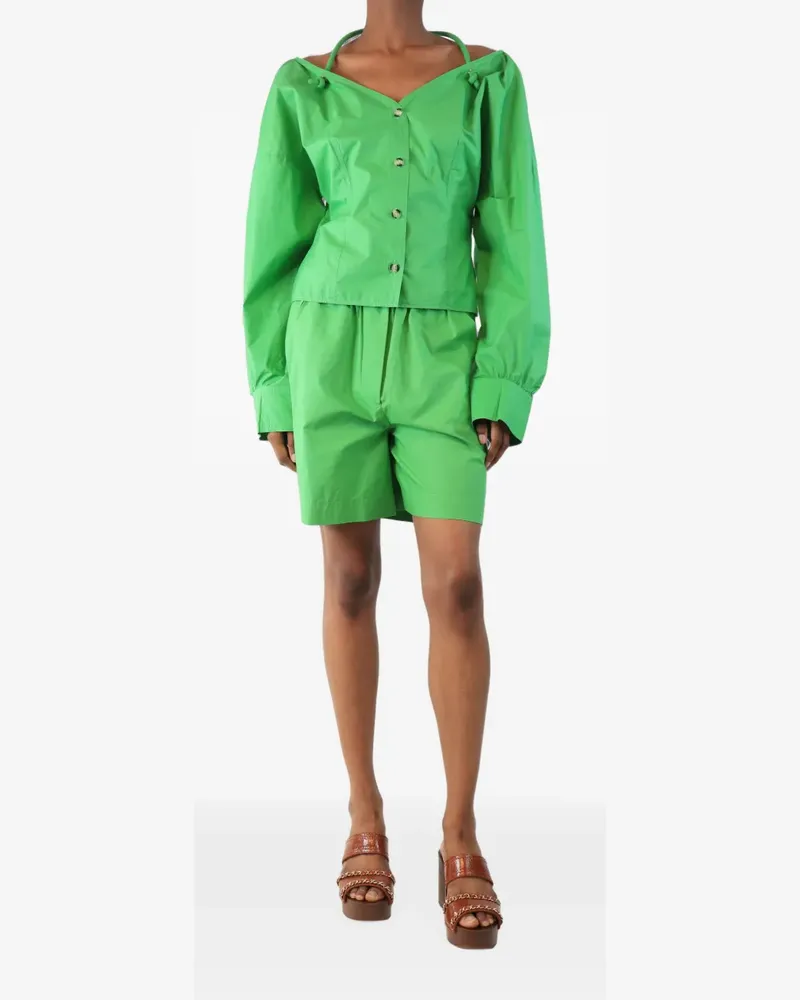Nanushka halterneck shirt and shorts set - Grün Grün