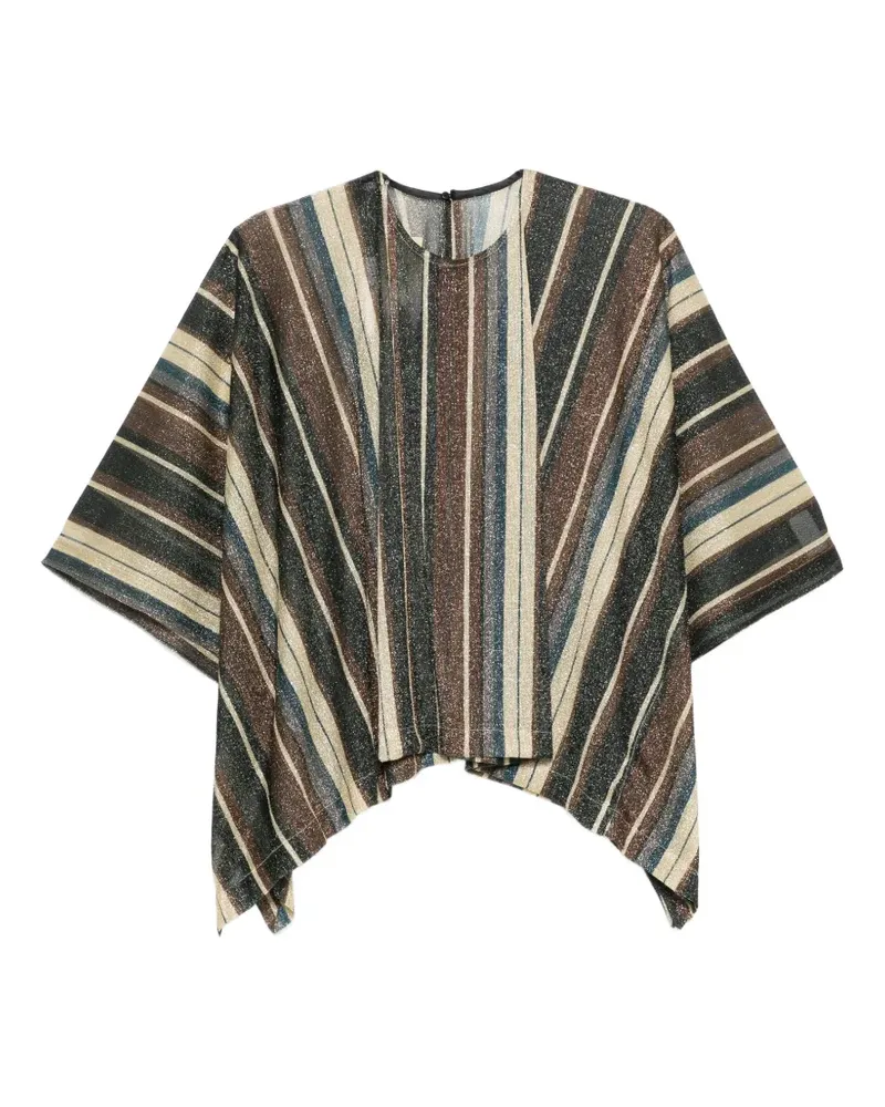 SIYU Zoe striped-pattern kaftan - Braun Braun