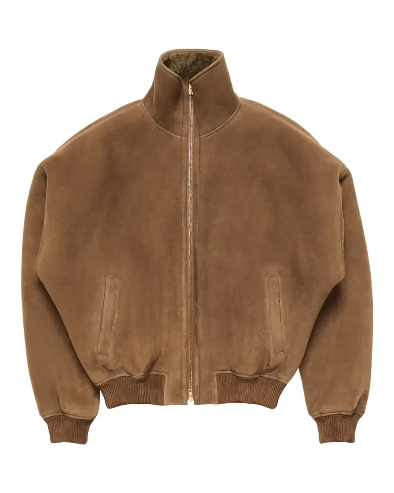 Acne Studios Bomberjacke aus Shearling - Braun Braun