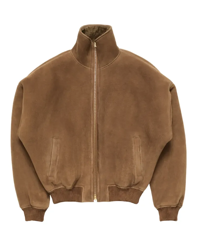 Acne Studios Bomberjacke aus Shearling - Braun Braun