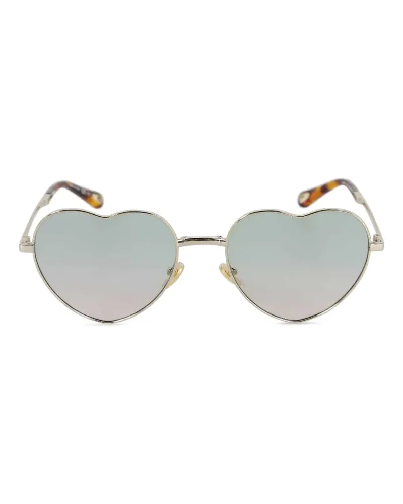 Chloé Sonnenbrille mit Herzform - Silber Silber