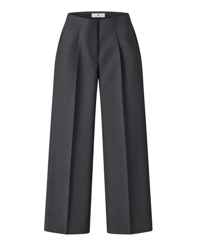 PT TORINO Wide-Leg-Hose mit Bundfalten - Grau Grau