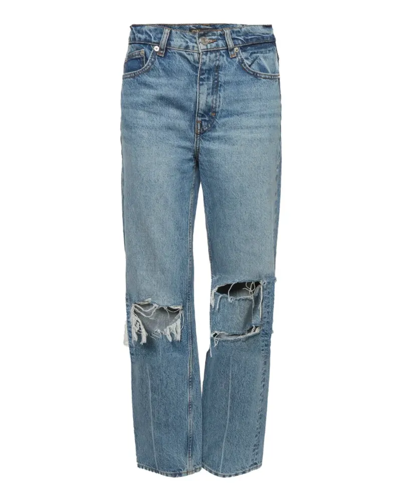 Maje ripped loose-fit jeans - Blau Blau