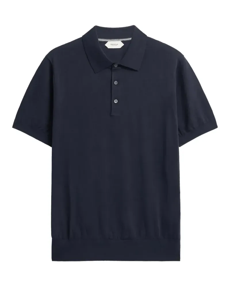 Pringle of Scotland Gestricktes Poloshirt - Blau Blau