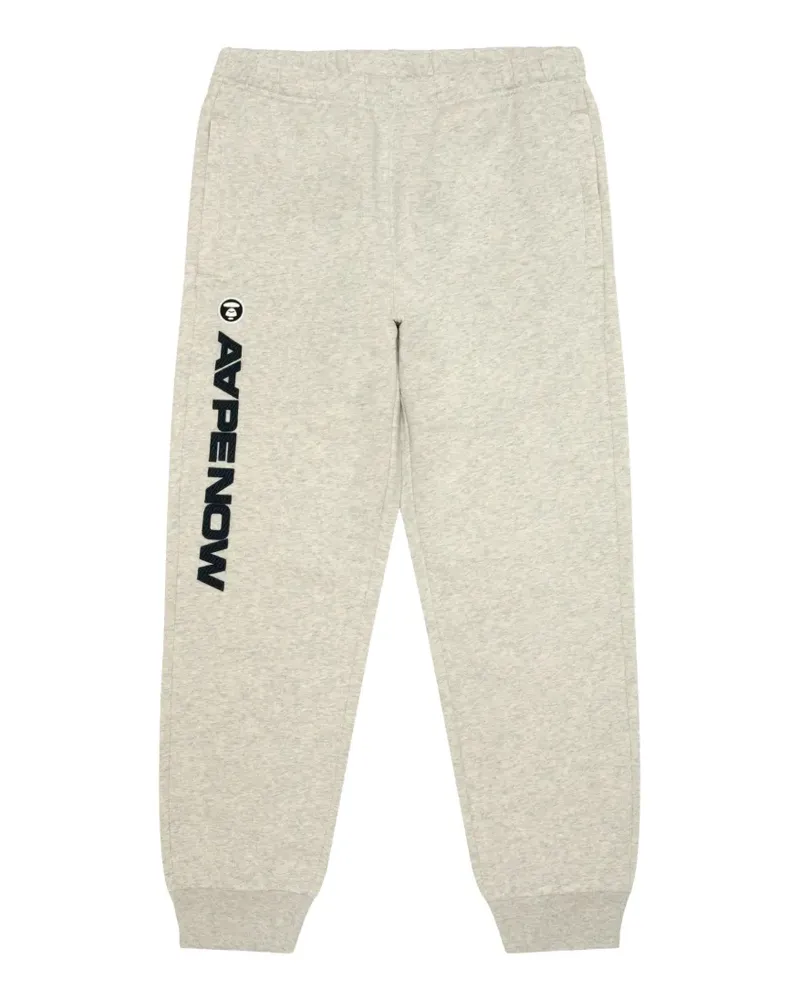 BAPE Jogginghose mit Logo-Applikation - Grau Grau