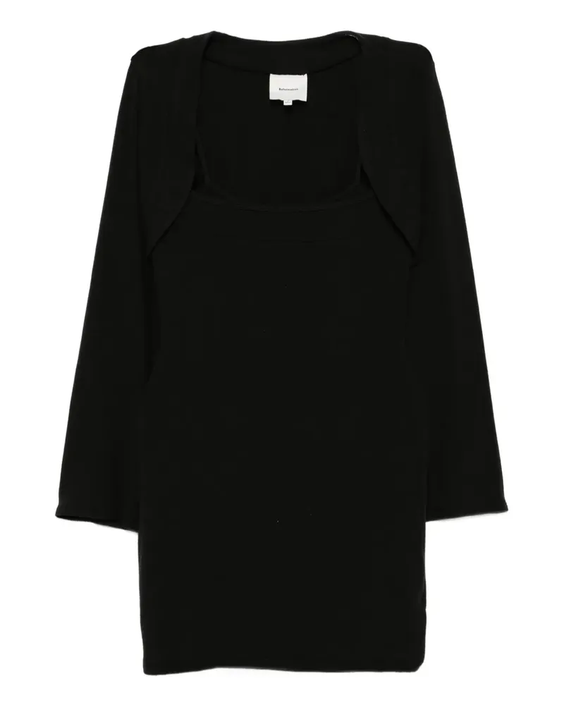 Reformation Gestricktes CHLOE Kleid-Set - Schwarz Schwarz