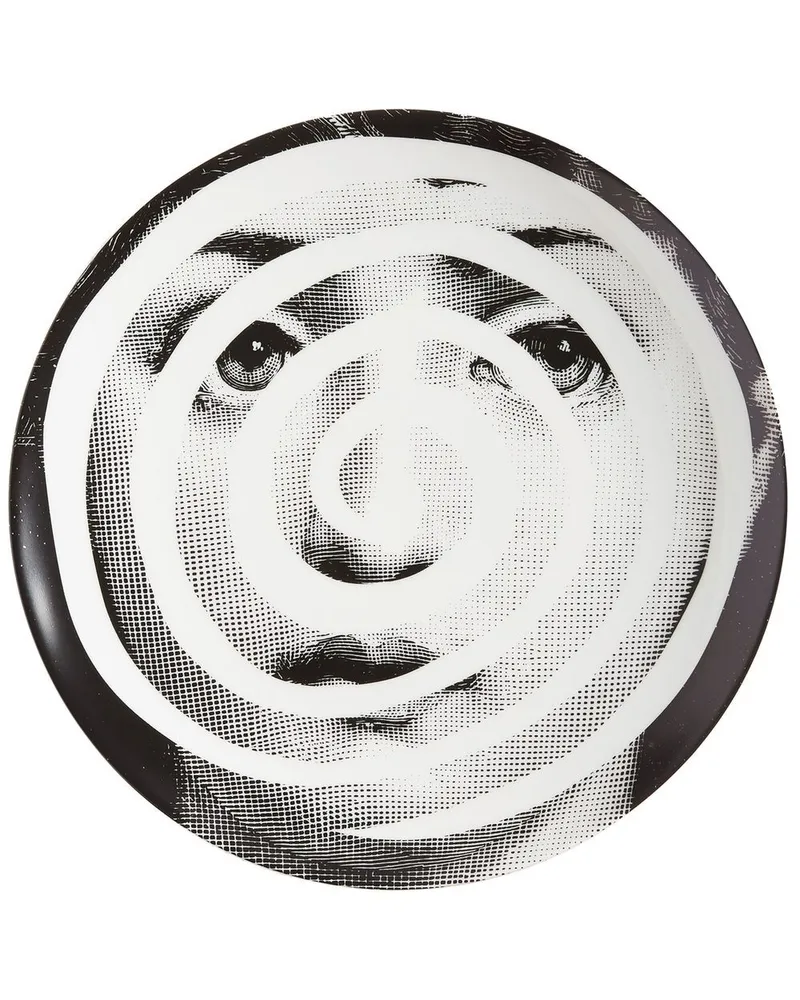 Fornasetti Tema e Variazioni n.18 Wandteller - Weiß Weiß