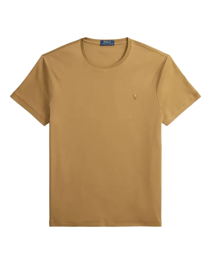 Ralph Lauren T-Shirt mit Pony-Stickerei - Braun Braun