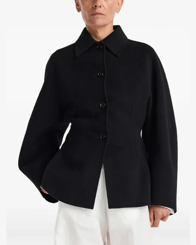 Róhe button-up coat - Schwarz Schwarz