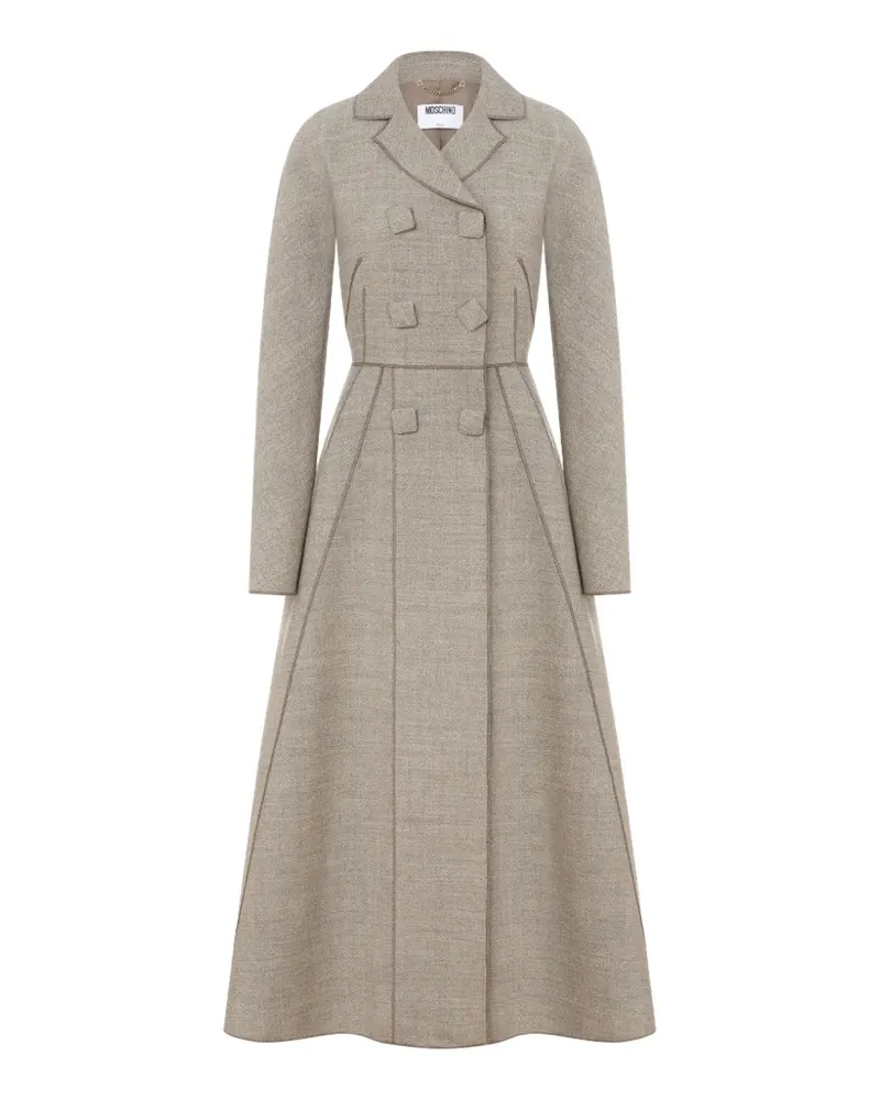 Moschino double-breasted coat - Grau Grau