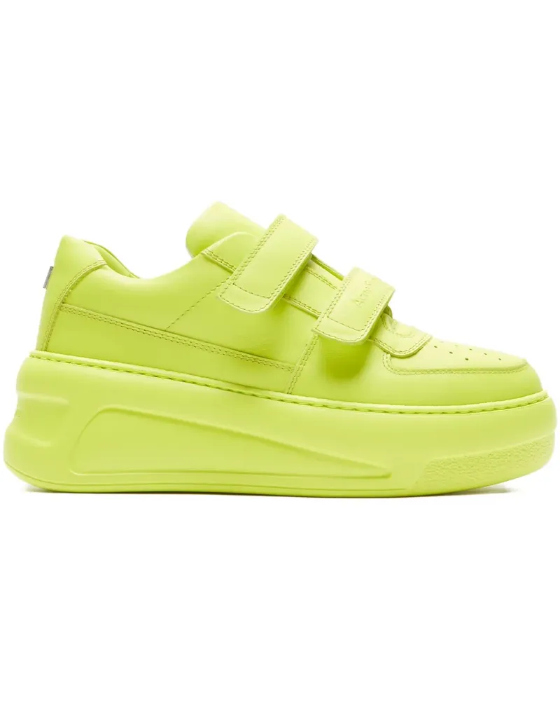 Acne Studios Plateau-Sneakers mit Klettverschluss - Grün Grün