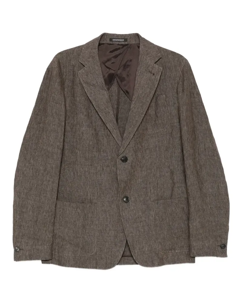 Emporio Armani Geknöpftes Sakko - Braun Braun