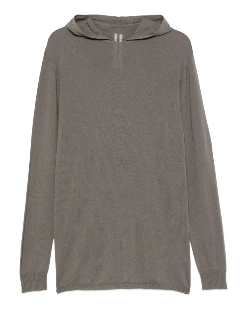 Rick Owens Oversized-Hoodie aus Feinstrick - Grau Grau