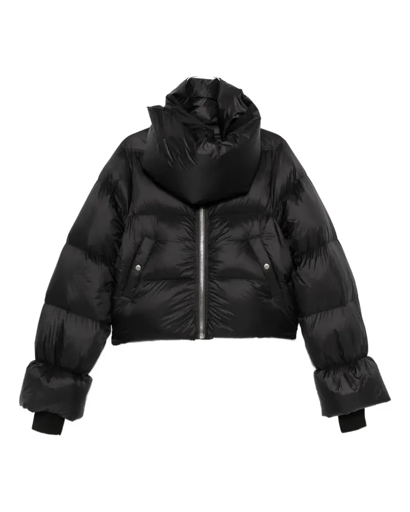 Rick Owens funnel-neck down jacket - Schwarz Schwarz