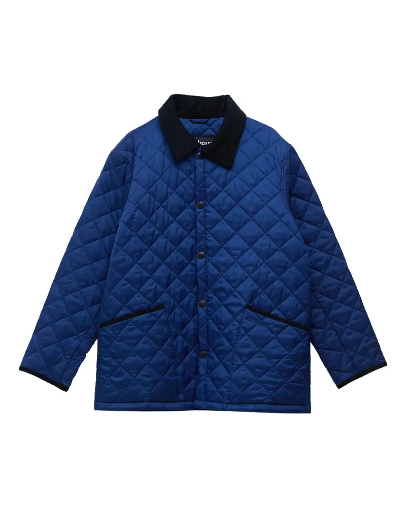 Barbour Steppjacke mit Rautenmuster - Blau Blau