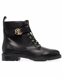 Ralph Lauren Burnished Stiefel Schwarz