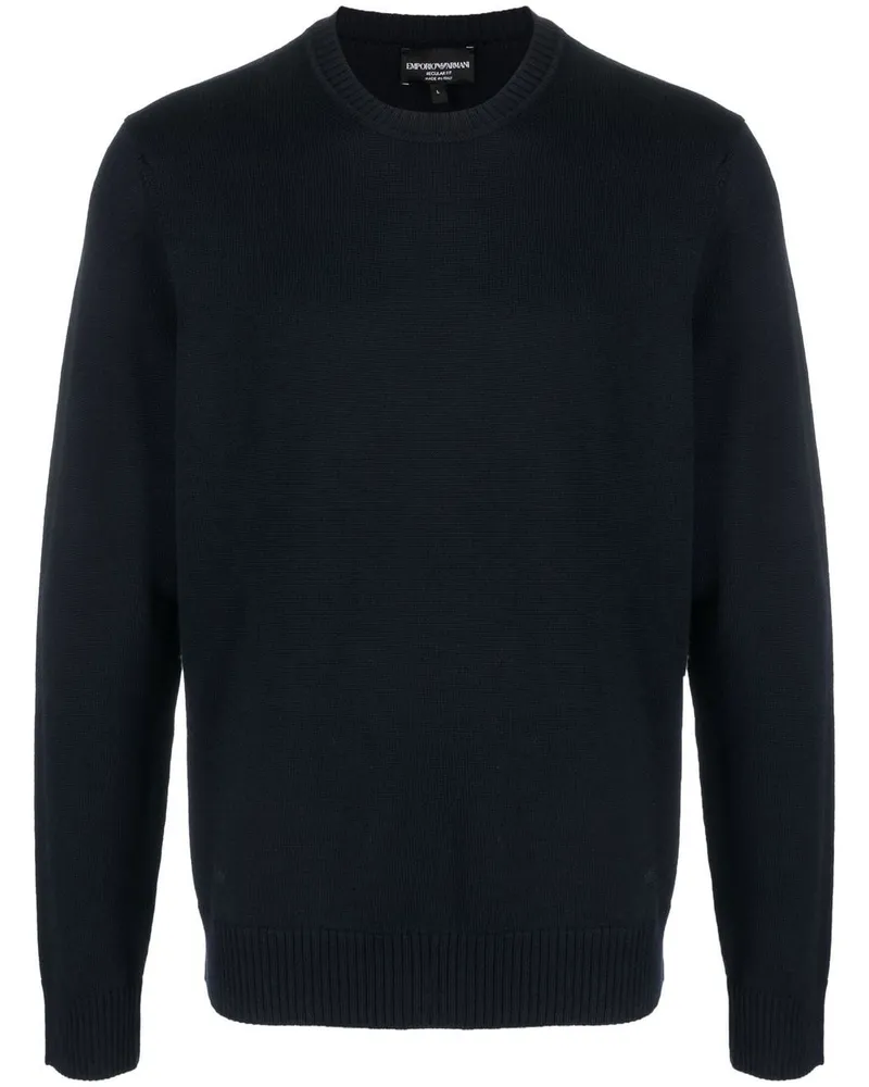 Emporio Armani Pullover mit rundem Ausschnitt - Blau Blau