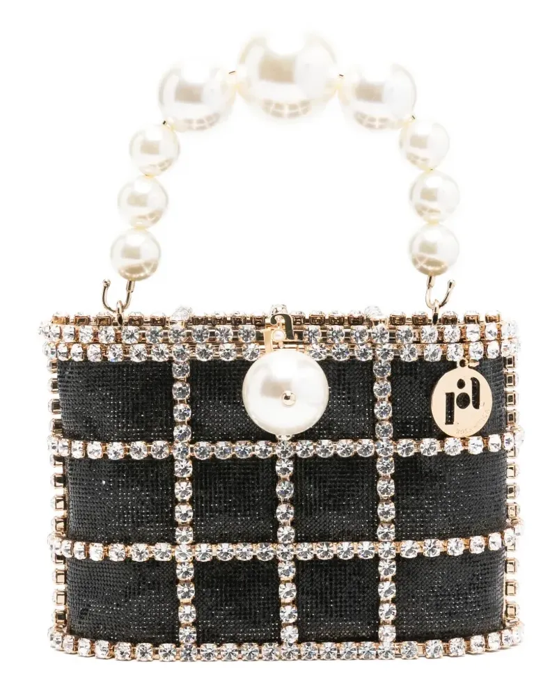 Rosantica Schultertasche mit Perlen - Schwarz Schwarz