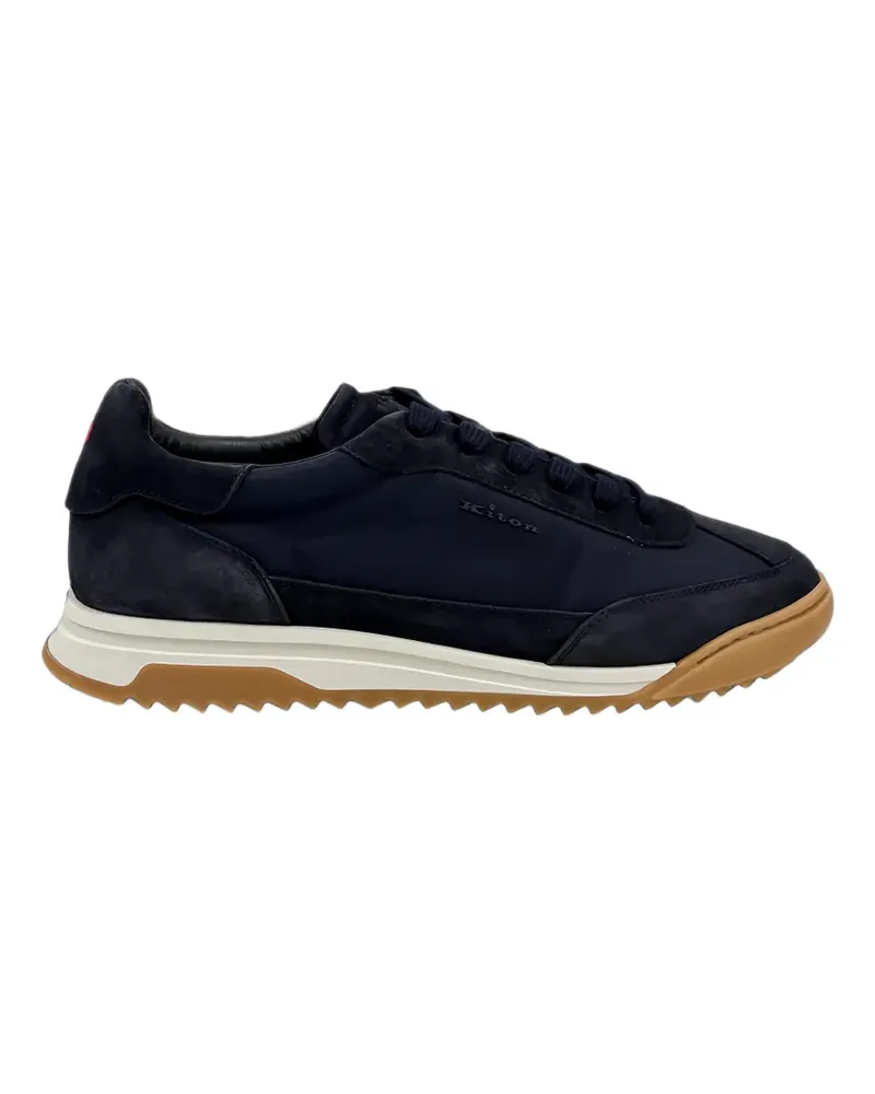 Kiton Sneakers mit Wildledereinsätzen - Blau Blau