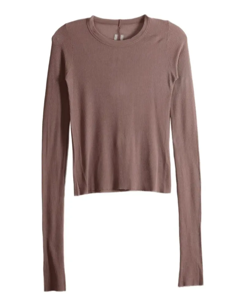 Rick Owens ribbed long-sleeve T-shirt - Nude Nude
