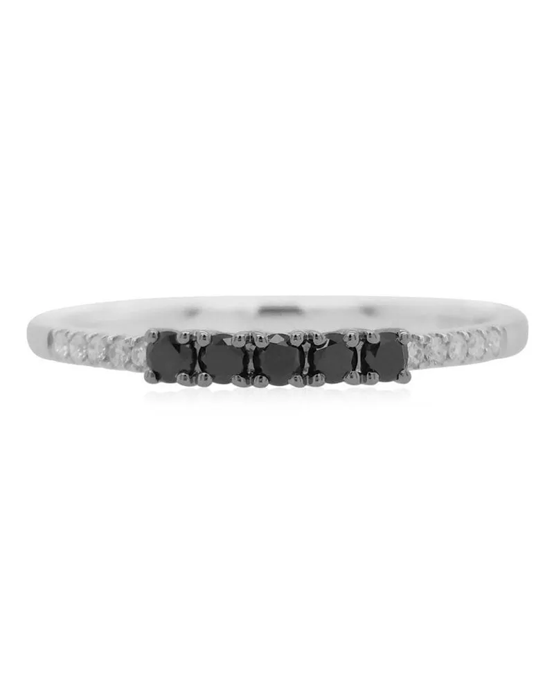 HYT Jewelry 18kt Weißgoldring mit Diamanten - Silber Silber