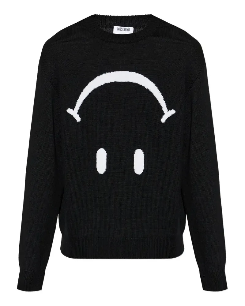 Moschino x Smiley wool sweater - Schwarz Schwarz