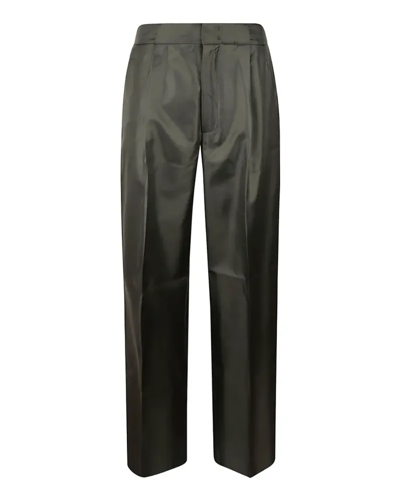 Sa Su Phi Straight-Leg-Hose mit Falten - Grün Grün