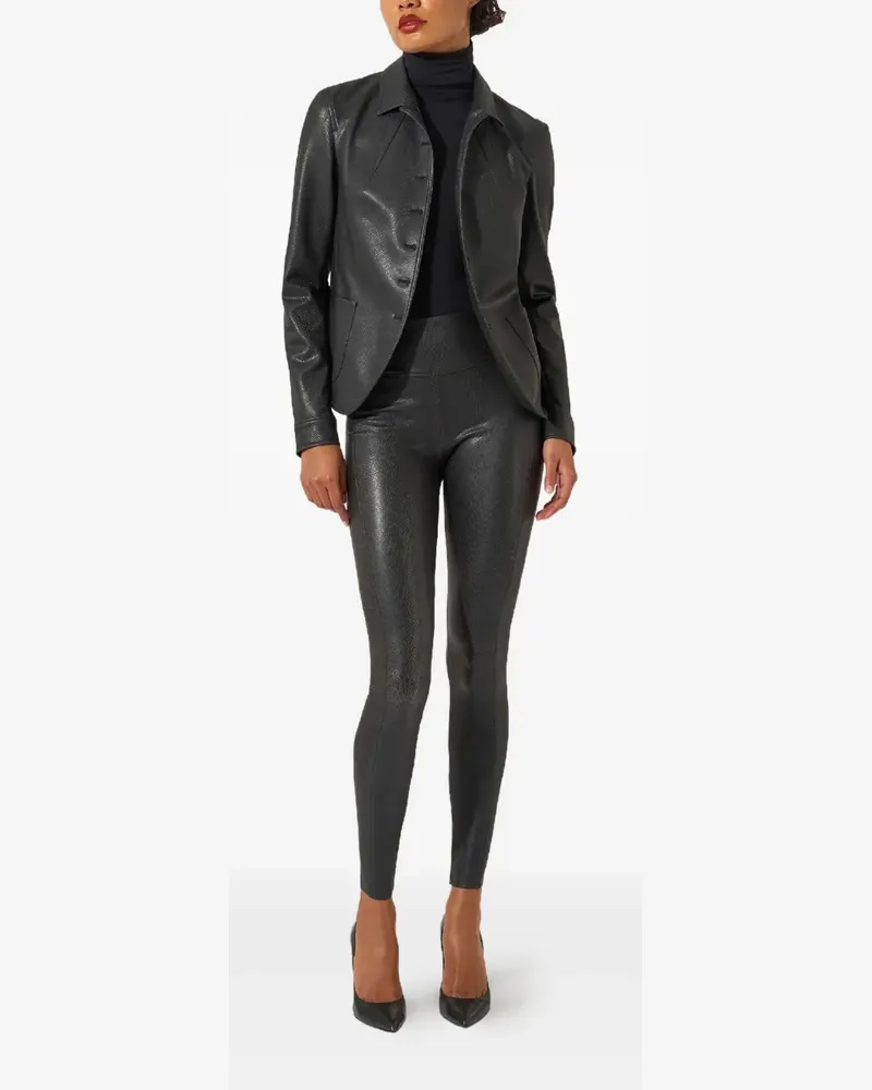 Wolford Blazer mit Python-Effekt - Schwarz Schwarz