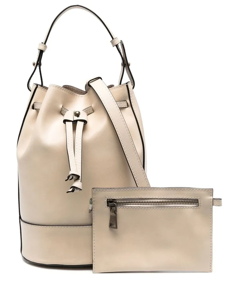 Officine Creative Italia Beuteltasche mit Kordelzug - Nude Nude
