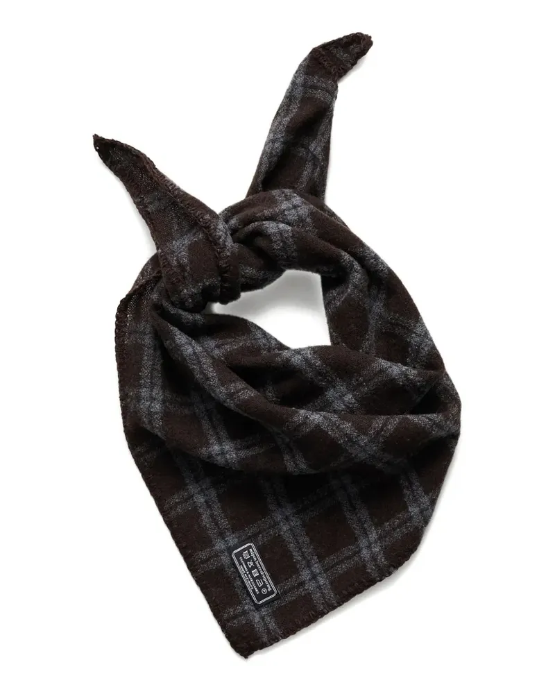 Mfpen check triangle scarf - Braun Braun
