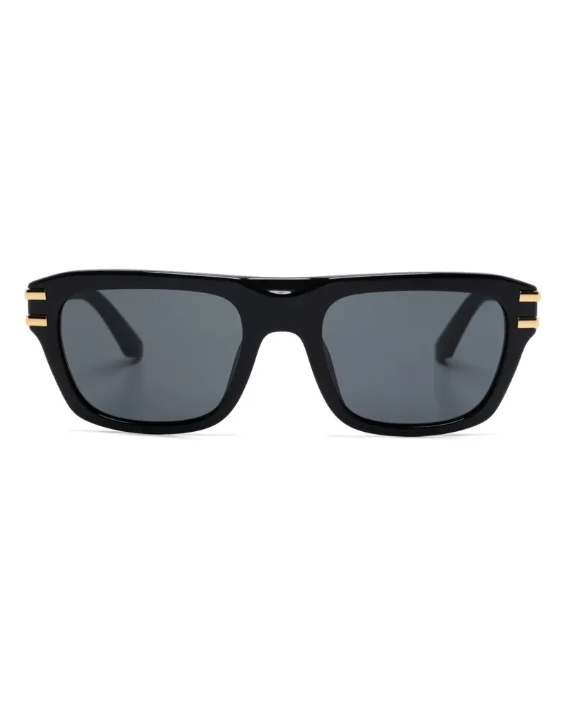 Dolce & Gabbana Sonnenbrille mit eckigem Gestell - Schwarz Schwarz